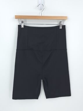 Girlfriend Collective High Rise Black Biker Shorts 7" Sweat-wicking Gym Active